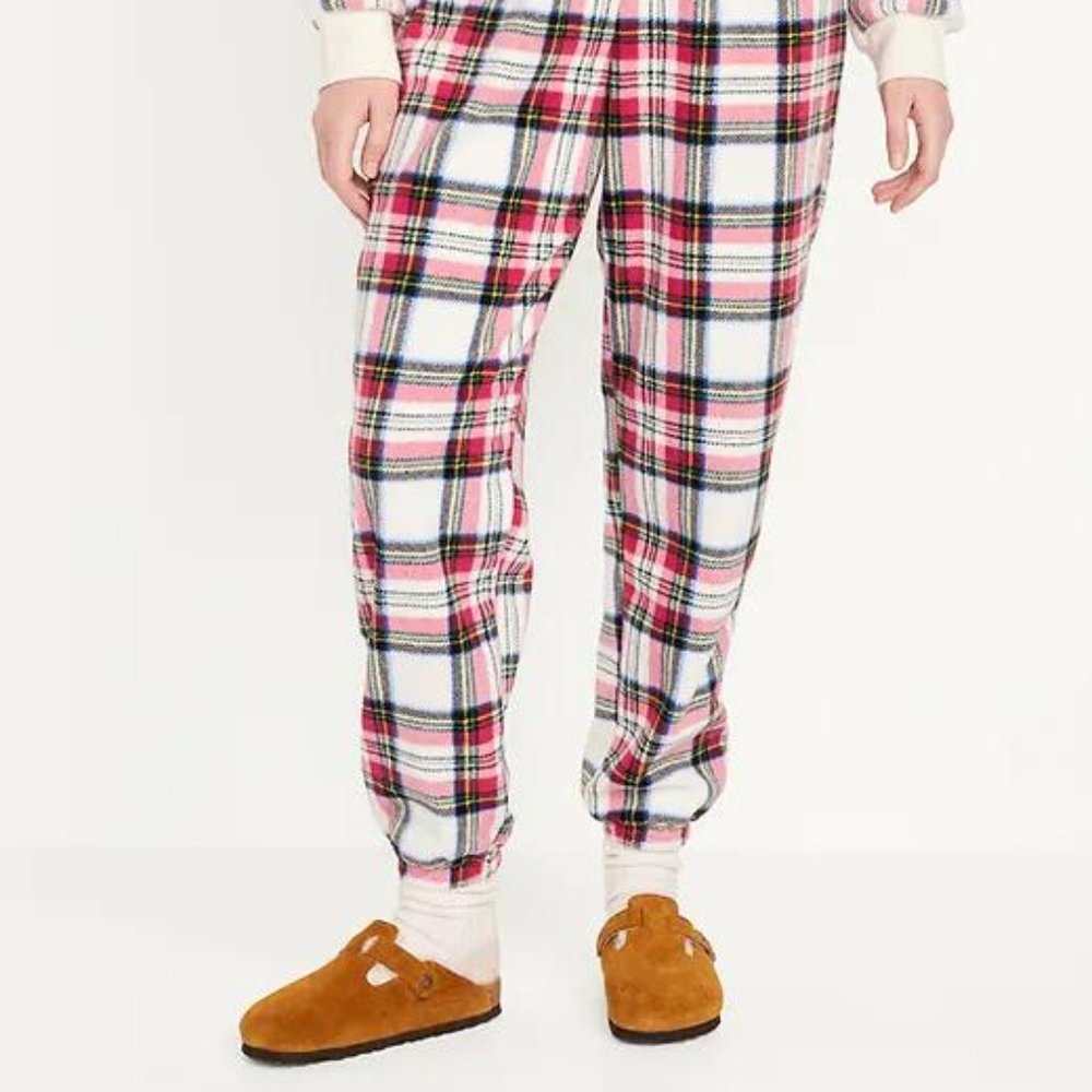 NWT Old Navy High-Waisted Micro Fleece Pajama Jogger Pants for Women - Picture 3 of 5
